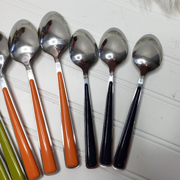 Fiesta 10-Piece Merengue Flatware Silverware Stainless Steel Multicolor - Picture 10 of 11